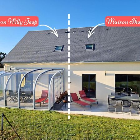 Sherman & Willy Jeep - 2 Maisons De Vacances, 4Min A Pied De La Plage - Parking Prive - Wifi Gratuit - Terrasse - Calme Saint-Côme-de-Fresné Buitenkant foto